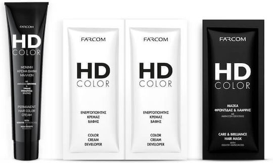 Farcom HD Color Βαφή Μαλλιών 6.78 Ξανθό Σκούρο Κακάο 60ml