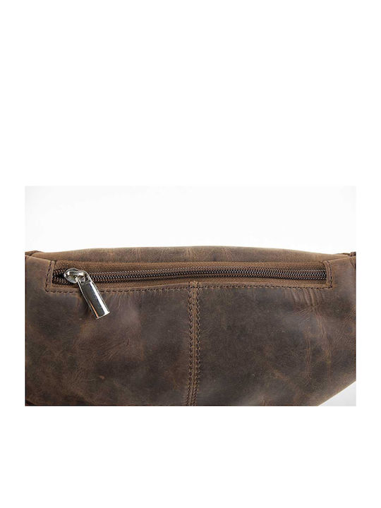 Leather Creations XK Leather Waist Bag Brown