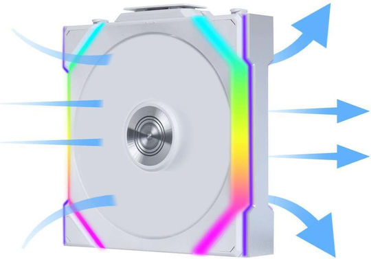Lian Li UNIFAN SL Wireless Case Fan 120mm 2000rpm 64.05cfm with RGB White Lighting