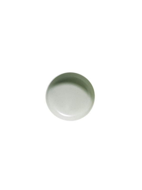 Kutahya Porselen Serving Bowl Round Green with Diameter 15cm