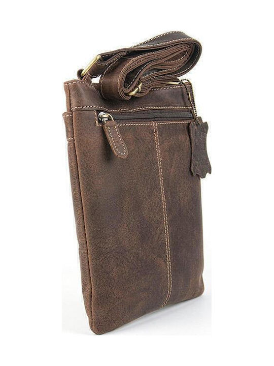 Leather Men's Bag Shoulder / Crossbody Brown