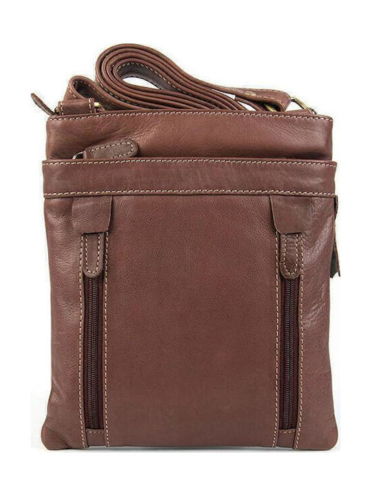 Leather Men's Bag Shoulder / Crossbody Brown
