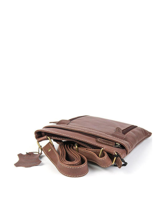 Leather Men's Bag Shoulder / Crossbody Brown