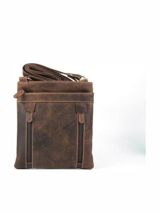 Leather Men's Bag Shoulder / Crossbody Brown