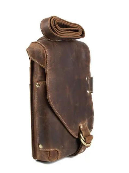 Leather Men's Bag Shoulder / Crossbody Brown