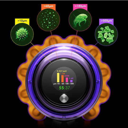 Dyson V15 Detect Absolute Επαναφορτιζόμενη Σκούπα 2 σε 1 Stick & Χειρός 25.2V Χρυσή