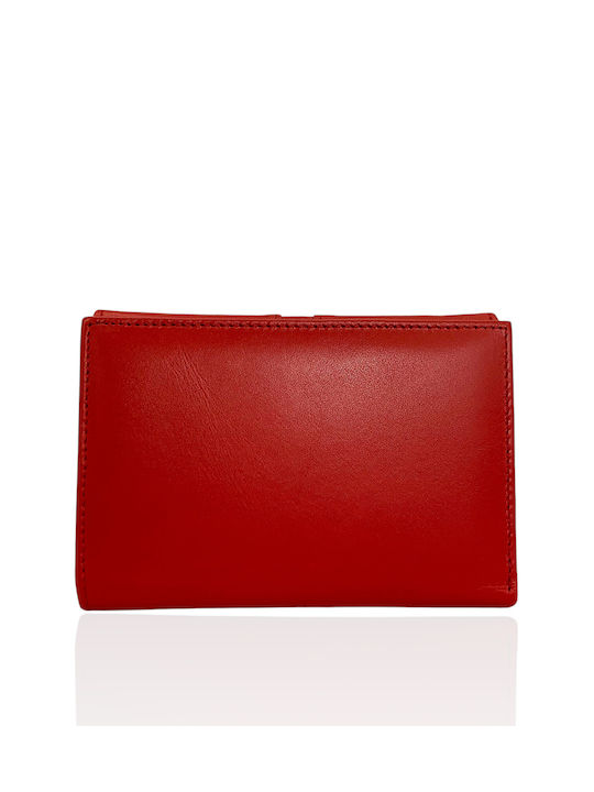 Guy Laroche Small Leather Women's Wallet with RFID Red