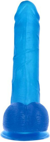 Toyz4lovers Dildo realist cu Scrotum Albastru 23cm