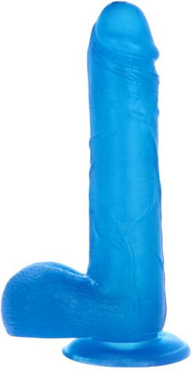 Toyz4lovers Dildo realist cu Scrotum Albastru 23cm