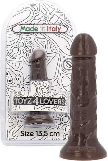 Toyz4lovers Ρεαλιστικό Dildo με Βεντούζα Καφέ 13.5cm