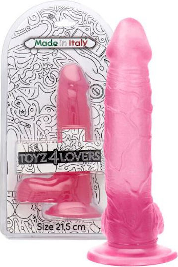 Toyz4lovers Realistisches Dildo mit Hoden und Saugnapf Rosa 24cm