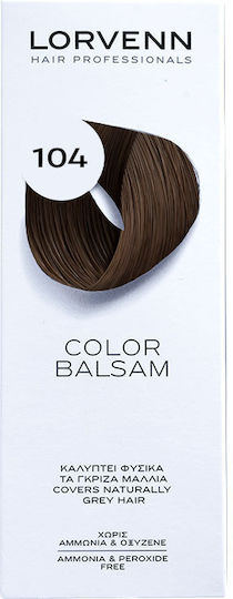 Lorvenn Color Balsam Полуперманентна Боя За Коса Без Амоняк 104 Средно Кестеняво 60ml