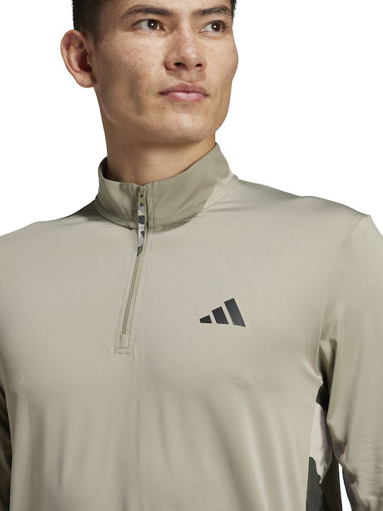 1/4-zip Men's Blouse Silver