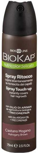 Biosline BioKap Nutricolor Spray Touch-up Temporary Hair Dye in Spray Mahogany Brown 75ml