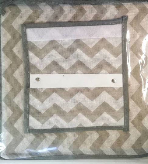 Wardrobe 5 Shelves Fabric Hanging Storage Case for Clothes / Shoes / Bags in Gray Color 30x30x100cm 1pcs