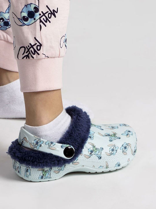 Stitch Детски Чехли Светлосини