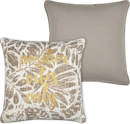 S-f Hemera Taupe Sofa-Kissen 40x40cm