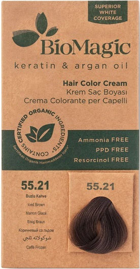 BioMagic Βαφή Μαλλιών 55.21 - Iced Brown 60ml