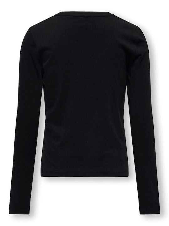 Kids Long-Sleeved Black Top