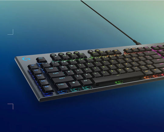 Logitech G915 X Gaming Μηχανικό Πληκτρολόγιο με GL Tactile διακόπτες και RGB φωτισμό (Αγγλικό US)