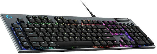 Logitech G915 X Gaming Μηχανικό Πληκτρολόγιο με GL Tactile διακόπτες και RGB φωτισμό (Αγγλικό US)