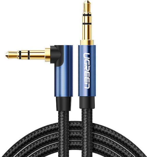 Ugreen Ugreen TRRS 3.5mm Male to 3.5mm Male Audio Cable Blue 2m with Gold Plated Terminals AV112