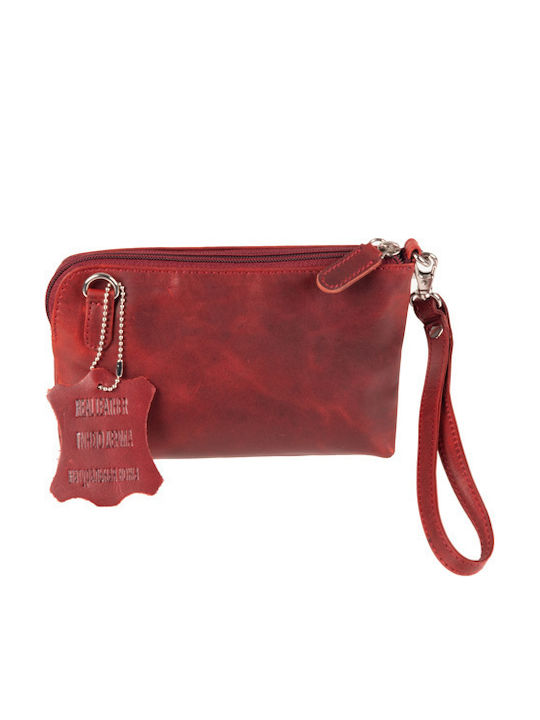 Leder Damentasche Handtasche Rot