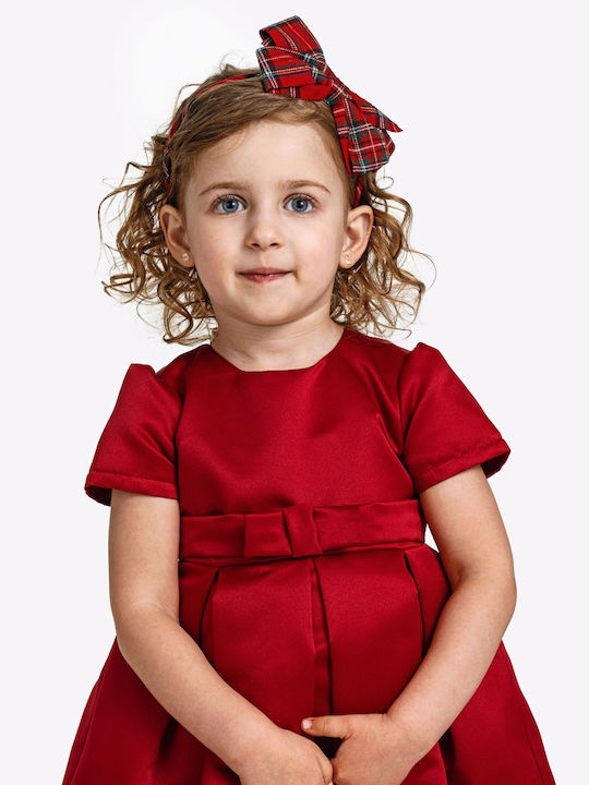 Funky Children's Dress Satin red