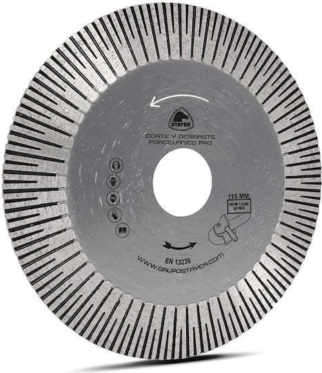 Stayer Pro Cutting Disc Construction Materials Hole Diameter 115mm 1pcs