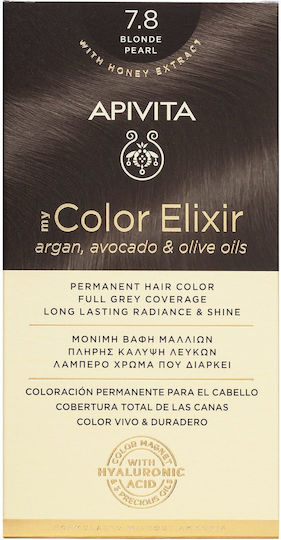 Apivita My Color Elixir Hair Dye no Ammonia 7.8 Blond Pearl 50ml