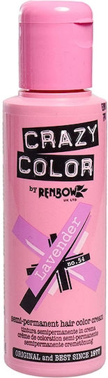 Crazy Color Temporärer Farbstoff Haarfärbemittel Lavendel 54 100ml