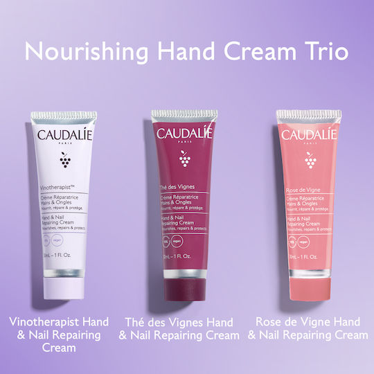 Caudalie Hand Cream Trio Hautpflegeset für Feuchtigkeitsspendend 3Stück