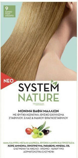 Sant' Angelica System Nature Hair Dye no Ammonia 9 Blonde Very light 60ml