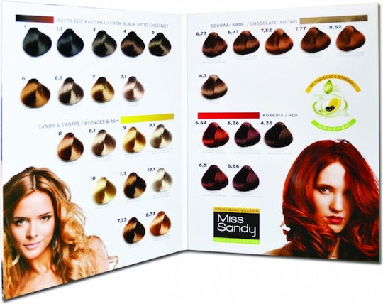Miss Sandy Color Cream Haarfärbemittel Ohne Ammoniak Nr 4,26 Kastanien Iris Red 60ml