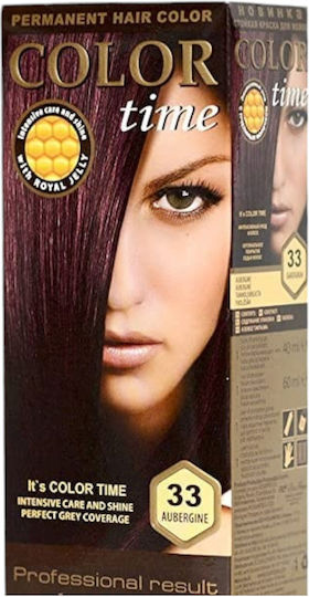 Rosa Impex Color Time Бои За Коса 33 Патладжан 40мл