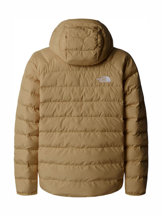 Reversible Perrito Kids Sports Coat Double Sided with Hood Khaki Stone