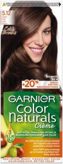 Garnier Color Naturals Creme Βαφή Μαλλιών 5.12 Cold Brown