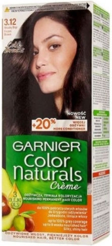 Garnier Color Naturals Creme Hair Dye 3.12 Frosty Brown 150ml