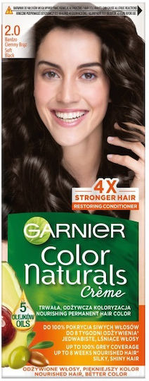 Garnier Color Naturals Βαφή Μαλλιών 2.0 Very Dark Brown 100ml