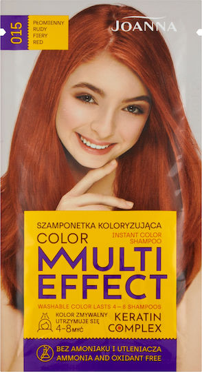 Joanna Șampon Complex Keratină Culoare Multi Effect 15 Seal Rudy 35 G