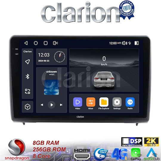 Clarion Auto-Audiosystem für Ford EcoSport 2019 > (Bluetooth/USB/WiFi/GPS/Apple-Carplay/Android-Auto) mit Touchscreen 9"