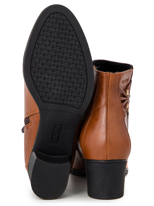 Ghete dama de piele Tabac maro