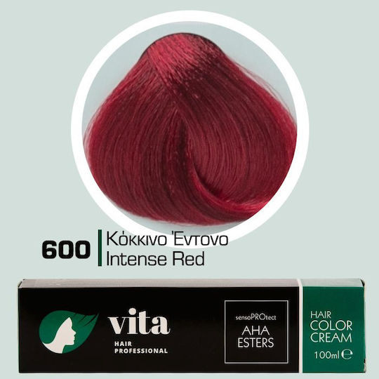 Vita Hair Professional Hair Dye 600 - Intense Red 100ml