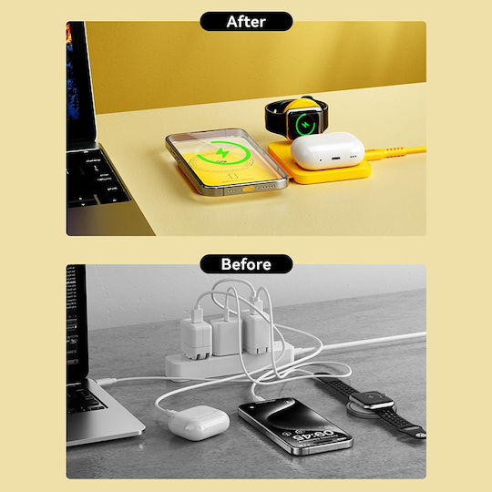 WK Wireless Charger (Qi Pad) 15W Yellows (WP-U172)