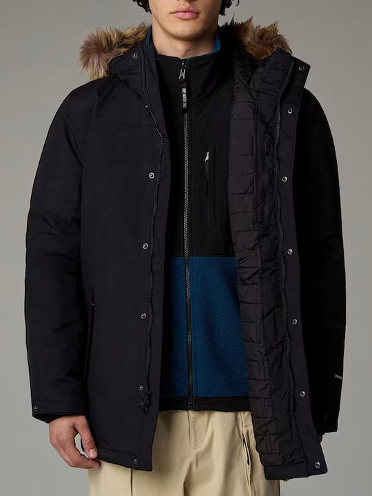 Zaneck Winter Jacket Parka Waterproof and Windproof Tnf Black
