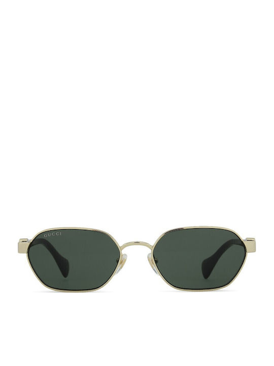 Gucci Women’s Sunglasses with Gold Metallic Frame and Grey Lens GG1593S 001