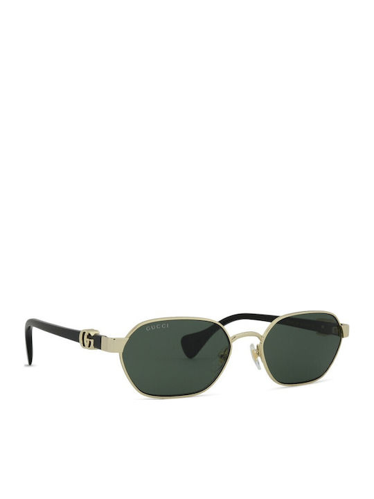 Gucci Women’s Sunglasses with Gold Metallic Frame and Grey Lens GG1593S 001