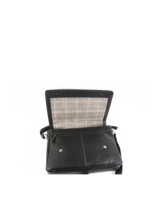 Leather Creations XK Leder Damen Aktentasche Schwarz