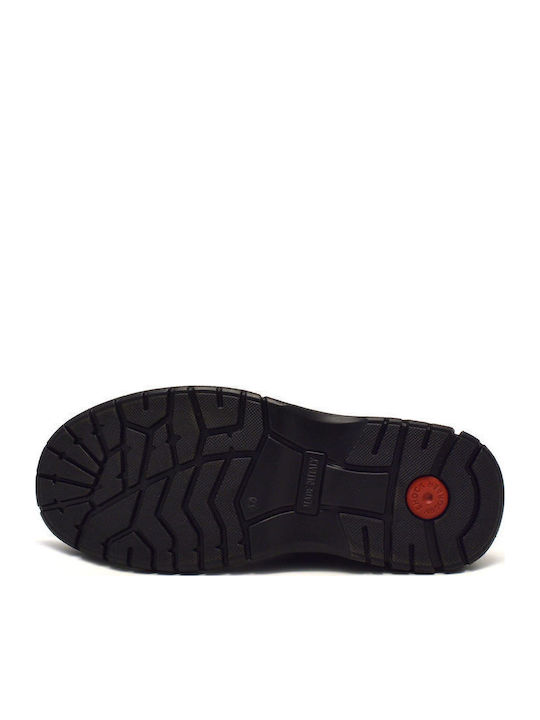 Leder Herren Freizeitschuhe Schwarz