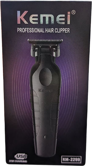 Kemei Professional Rechargeable Hair Clipper Black KM-2299